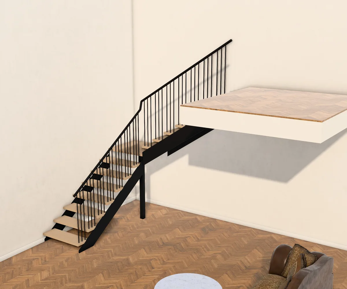 Escalera en el configurador 3D