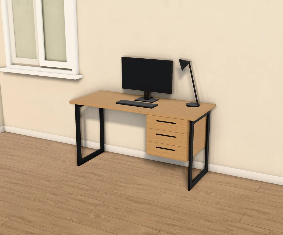 Escritorio a medida en el configurador 3D