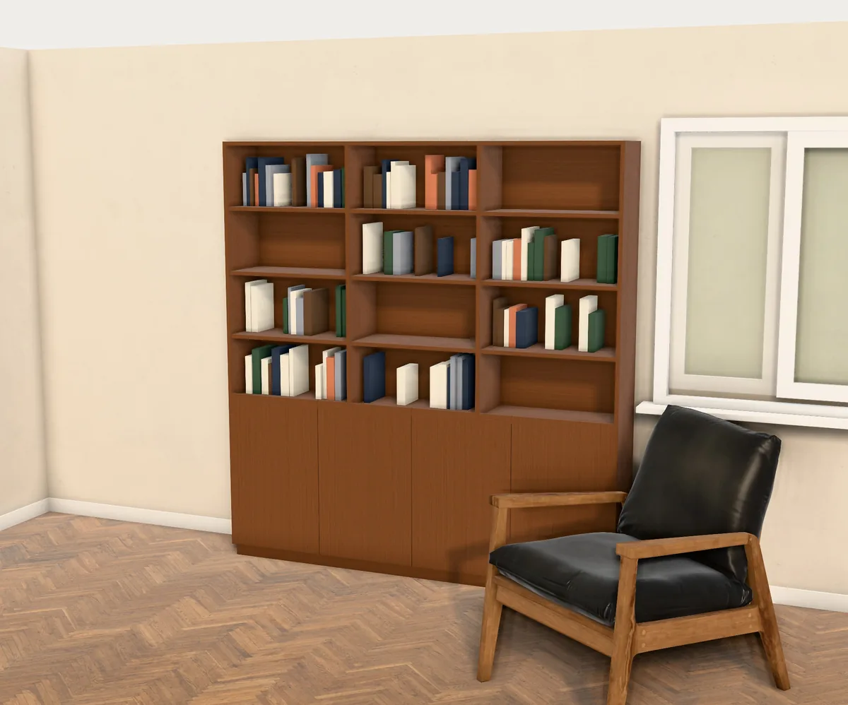 Estantería a medida en el configurador 3D