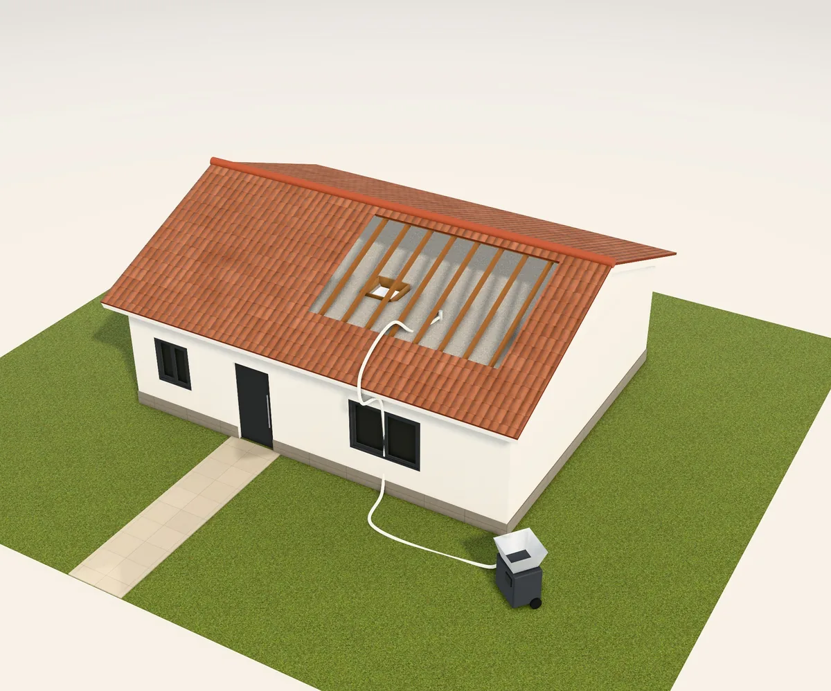 Aislamiento insuflado en el configurador 3D