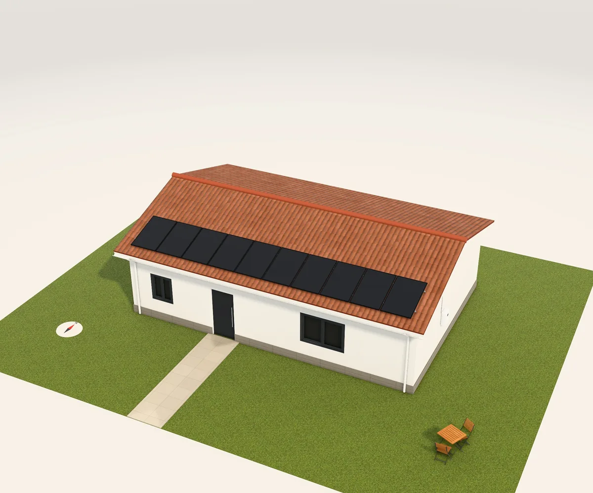 Placas solares en el configurador 3D