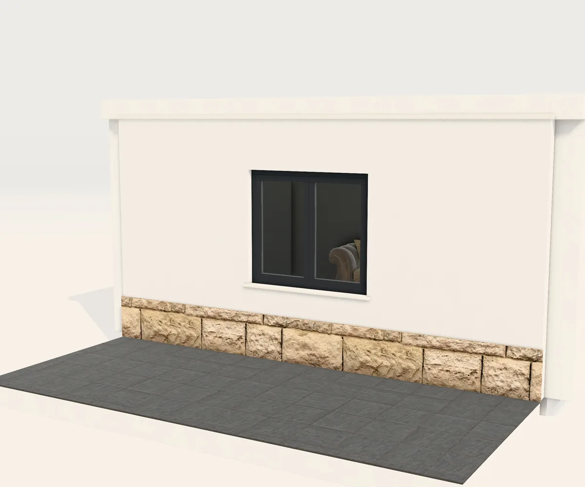Ventana de aluminio en el configurador 3D